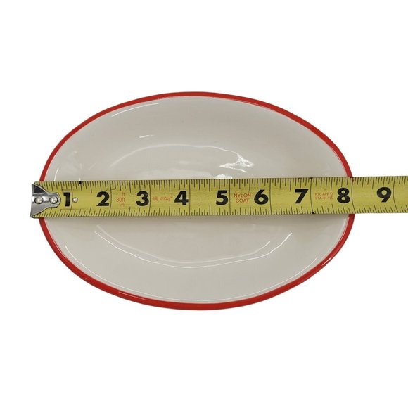 Rae Dunn by Magenta saint nicholas. Oval Plate for Appetizers Cookies - Picture 3 of 5